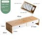 Bamboo Computer Monitor Booster Organiser