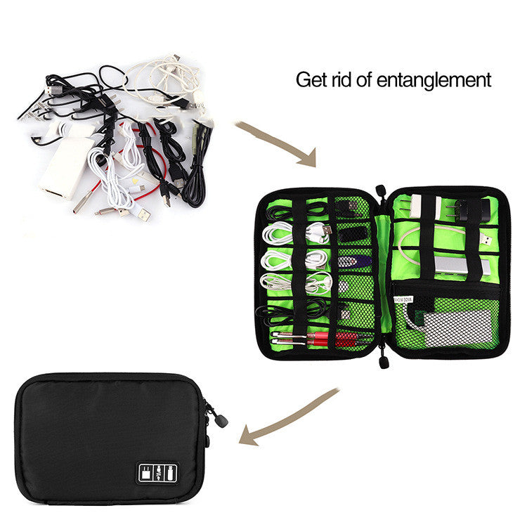 Data Cable Earphone Charger Travel Organiser Bag