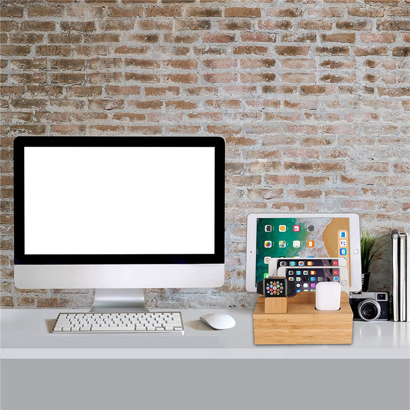 Bamboo Handicraft Mobile Phone Storage Organiser