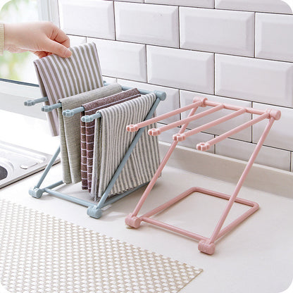 Foldable Dish Cloth Shelf Kitchen Accessories