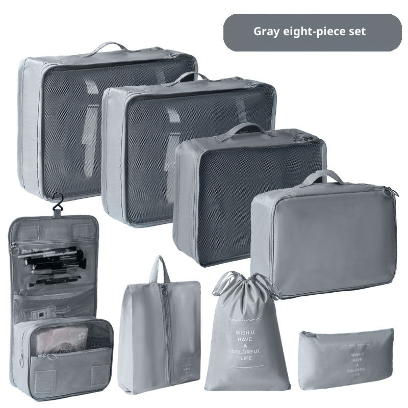 Travel Storage Bag 8-Piece Set Suitcase Clothing Organiser