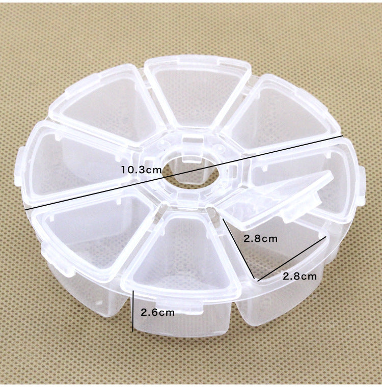 8 Round Compartment Storage box