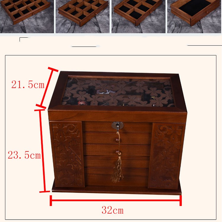 South Korea Vintage Necklace Organiser With Lock