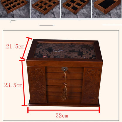 South Korea Vintage Necklace Organiser With Lock