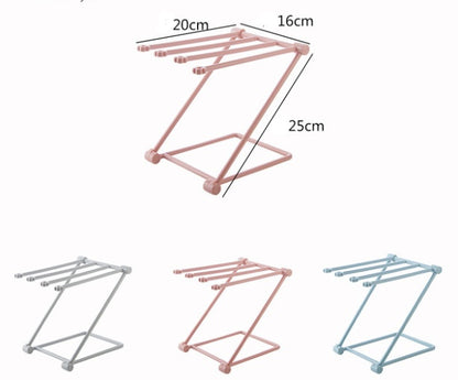 Foldable Dish Cloth Shelf Kitchen Accessories