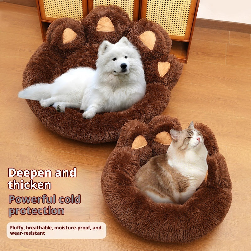 Plush Kennel Thickened Pet Bed