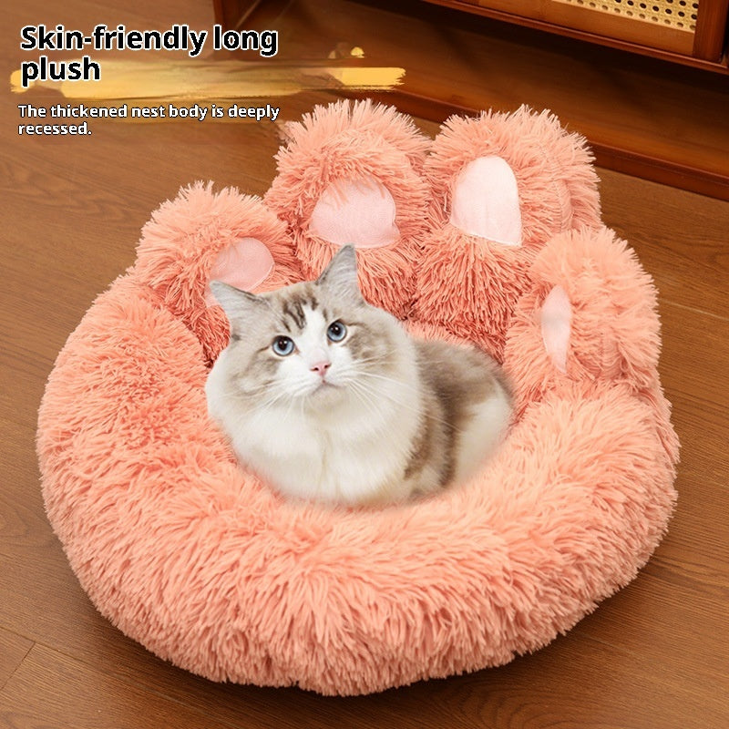 Plush Kennel Thickened Pet Bed