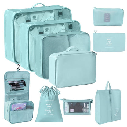 Travel Storage Bag 8-Piece Set Suitcase Clothing Organiser
