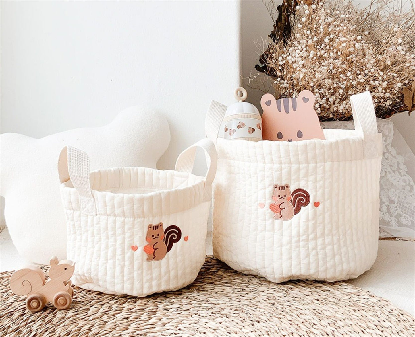 Children's Cotton Organiser Storage Basket