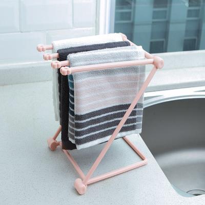 Foldable Dish Cloth Shelf Kitchen Accessories