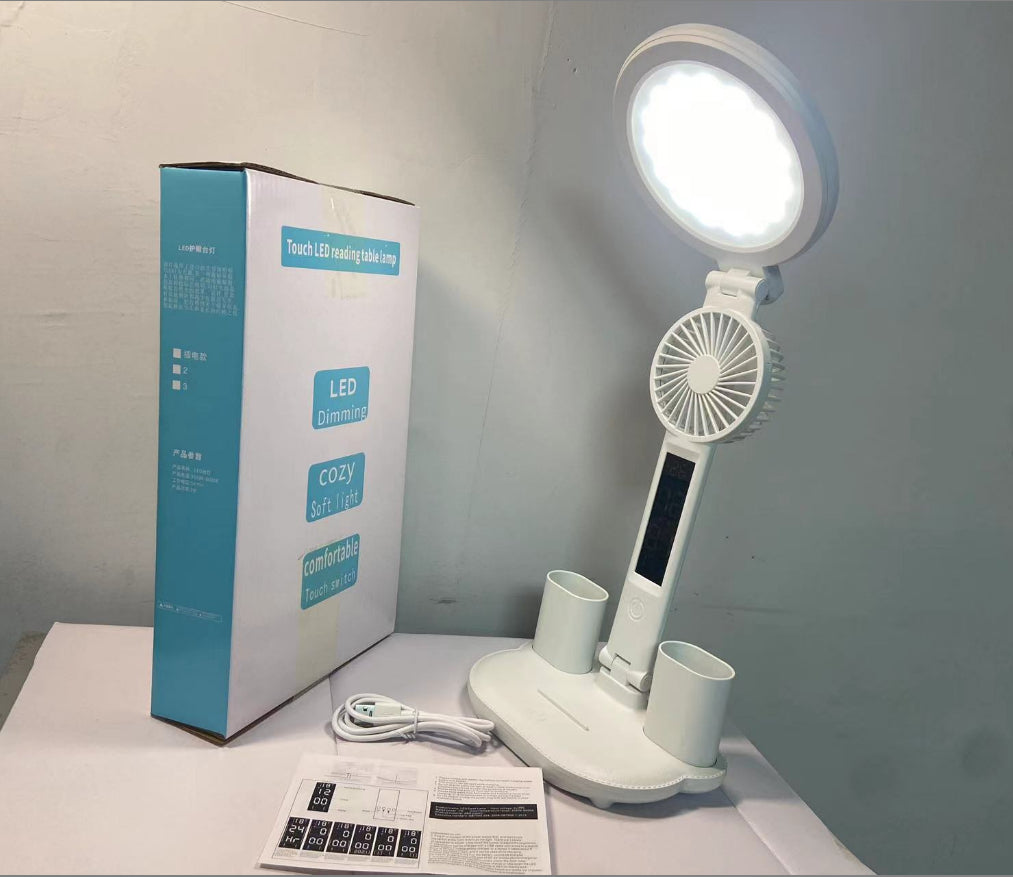 Led Rechargeable Reading Desk Folding Smart Touch Lamp