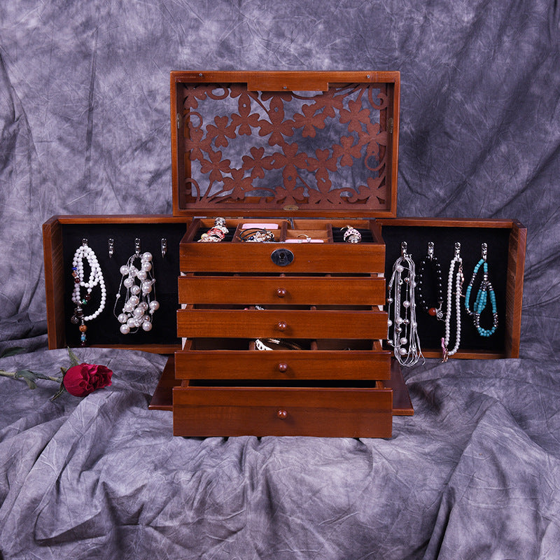 South Korea Vintage Necklace Organiser With Lock