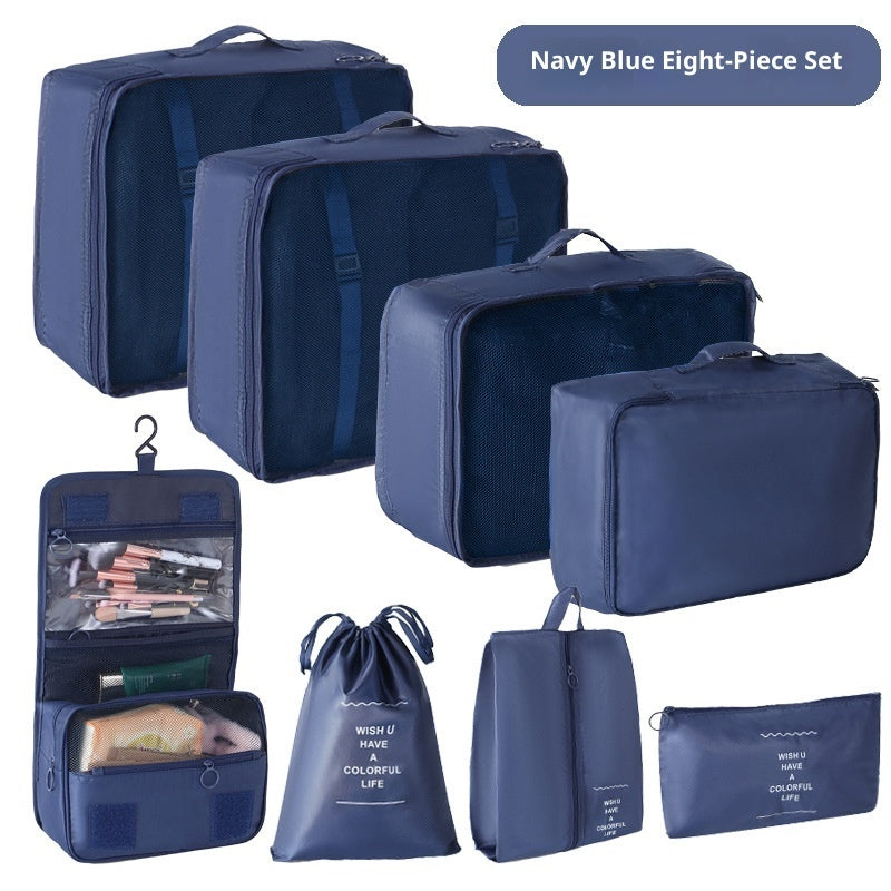 Travel Storage Bag 8-Piece Set Suitcase Clothing Organiser