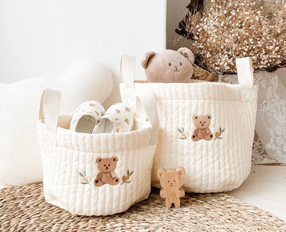 Children's Cotton Organiser Storage Basket