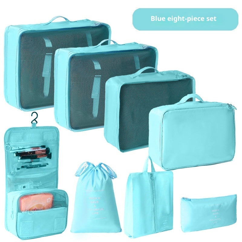 Travel Storage Bag 8-Piece Set Suitcase Clothing Organiser