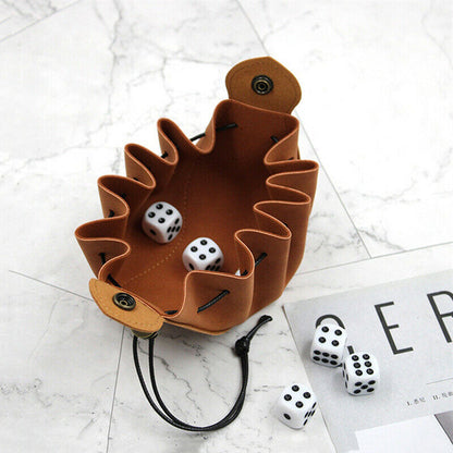 Leather Game Dices Organiser