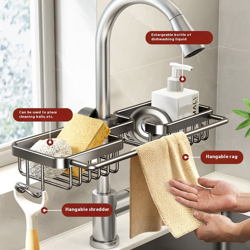 Kitchen Faucet Scullery Multifunctional Storage Rack