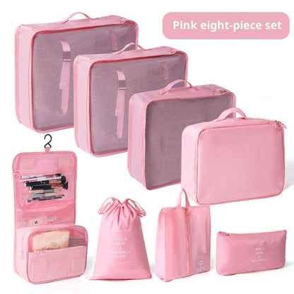Travel Storage Bag 8-Piece Set Suitcase Clothing Organiser