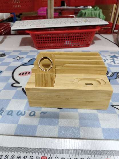 Bamboo Handicraft Mobile Phone Storage Organiser