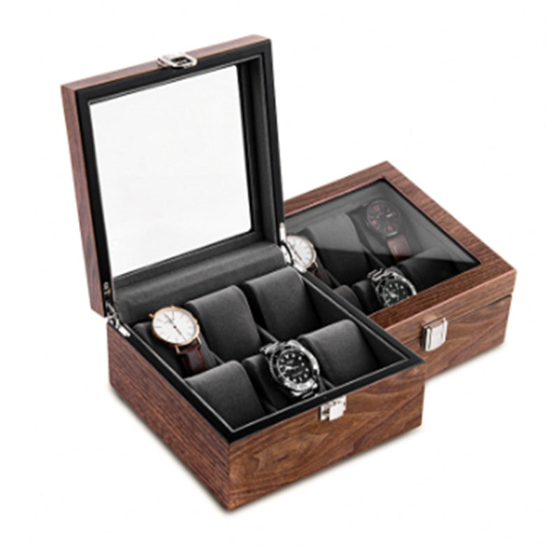 Walnut Watch Storage Organiser Box