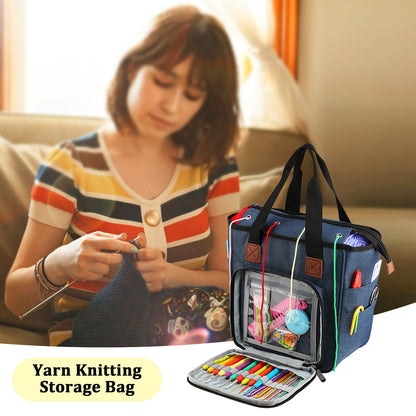 Yarn Organiser Crochet Travel Tote Bag