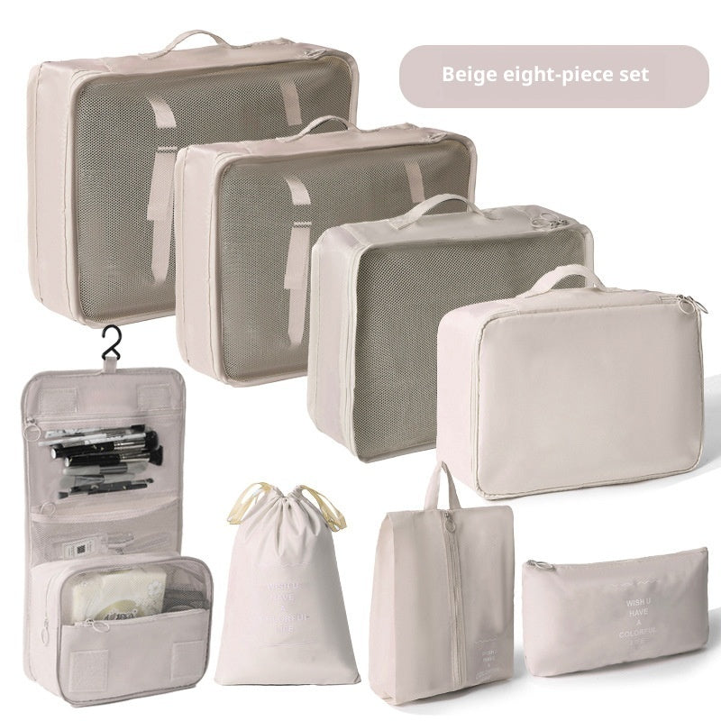 Travel Storage Bag 8-Piece Set Suitcase Clothing Organiser