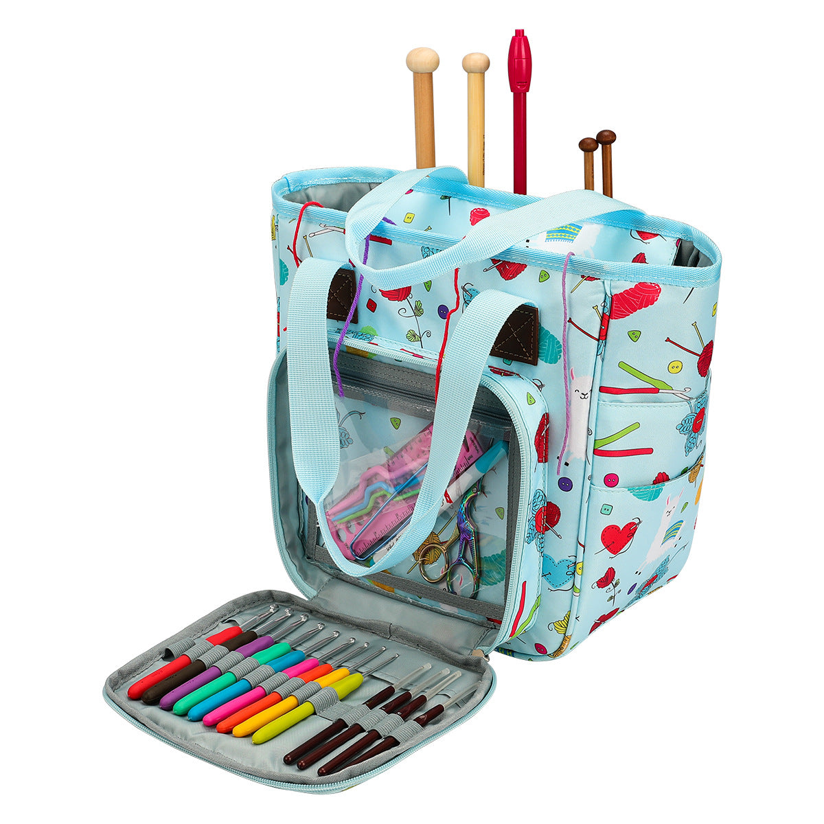 Yarn Organiser Crochet Travel Tote Bag