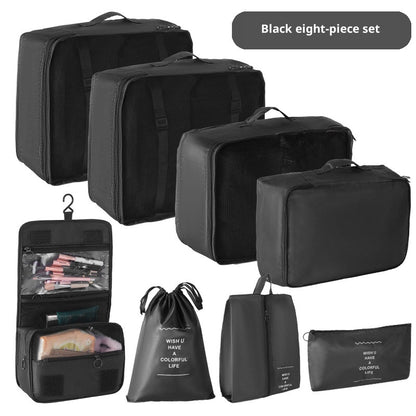 Travel Storage Bag 8-Piece Set Suitcase Clothing Organiser
